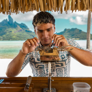 Návšteva Perlovej farmy Bora Bora s vylovením vlastnej čiernej perly 010